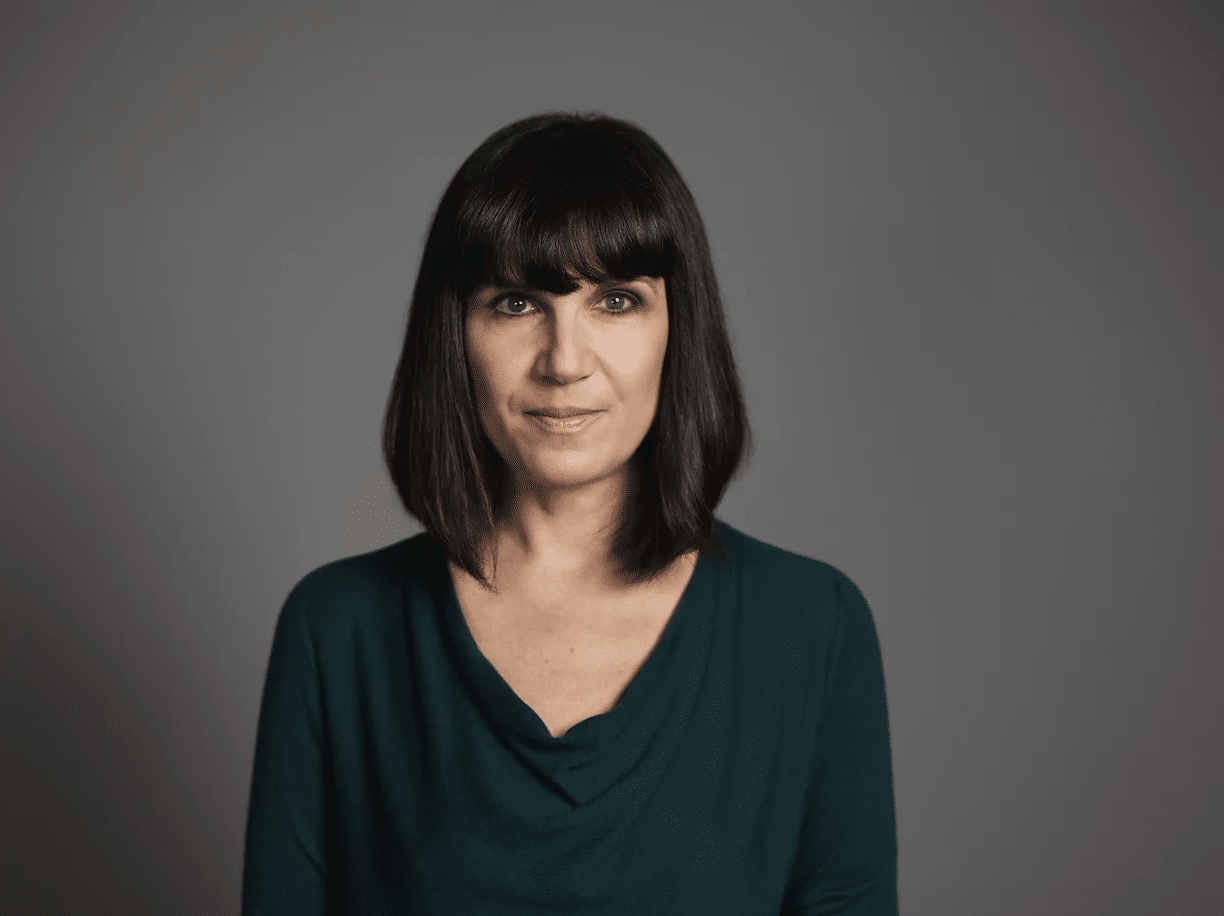 Catherine Mayer portrait by Leo Cackett