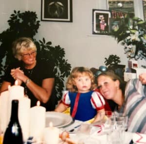 Tracey Woodward's mother with Tracey's daughter Ava and sister Alexis