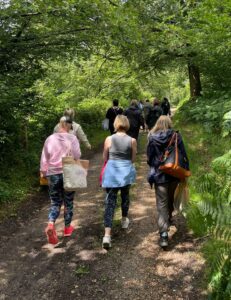 women walking at NOON Wasing retreat