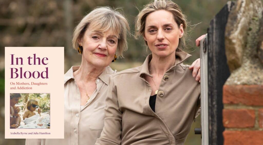 Julia Hamilton and Arabella Byrne with their book In the Blod