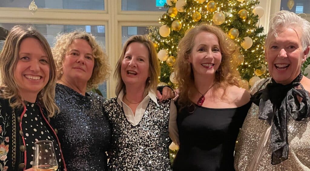 the NOON team at the Christmas party 2024