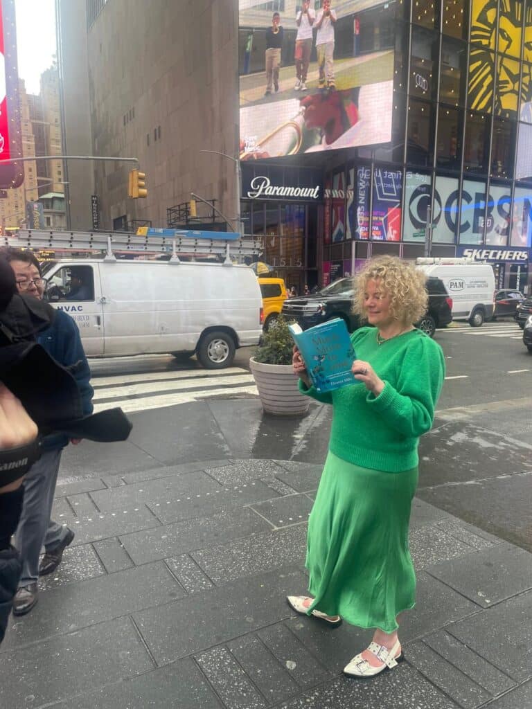 Eleanor Mills in Times Square
