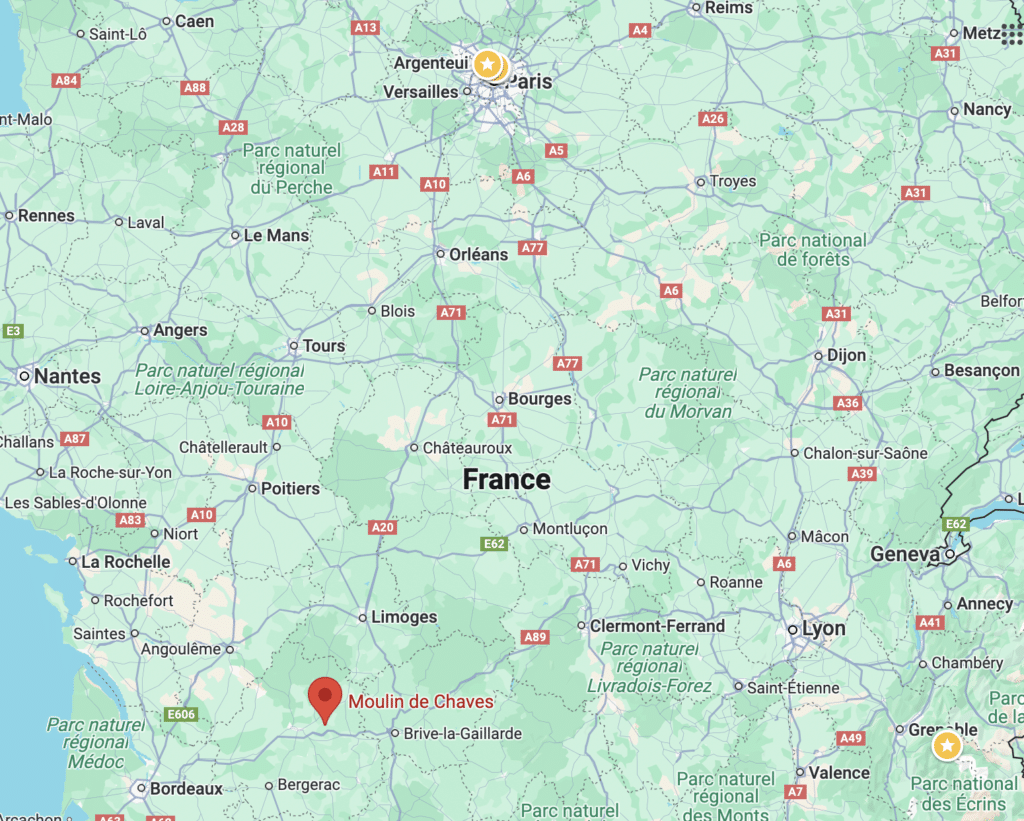 Moulin de Chaves silent retreat in France