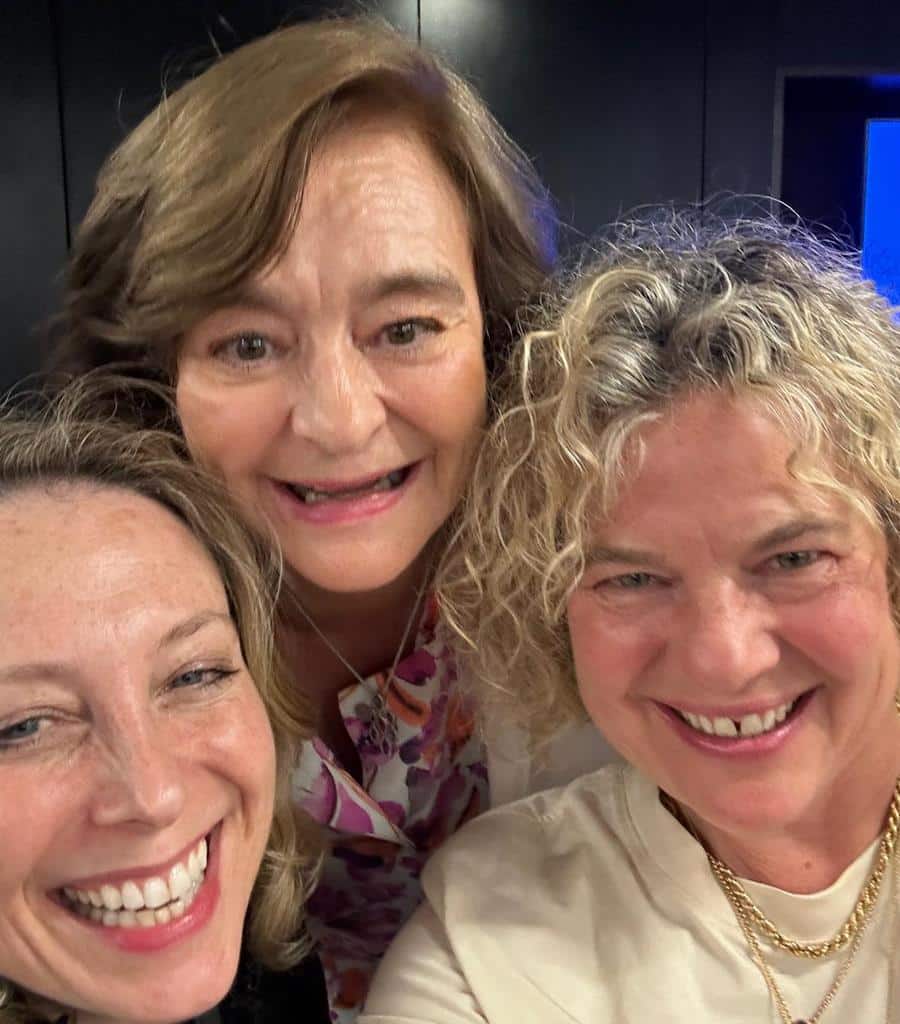 Eleanor Mills with Cherie Blair in a selfie