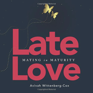 Cover of Late Love, pink text on grey background