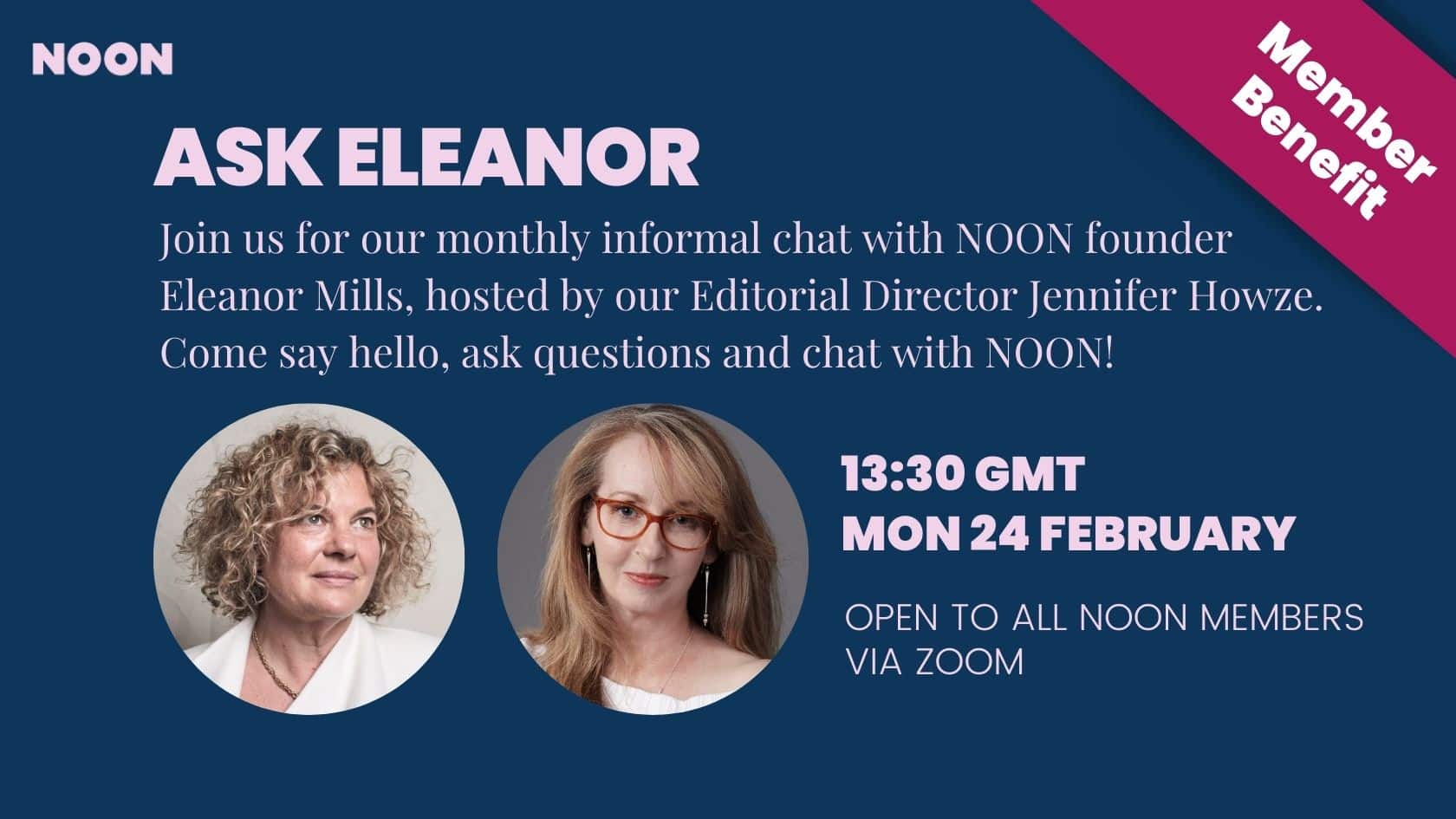 NOON Ask Eleanor promo image February 2025