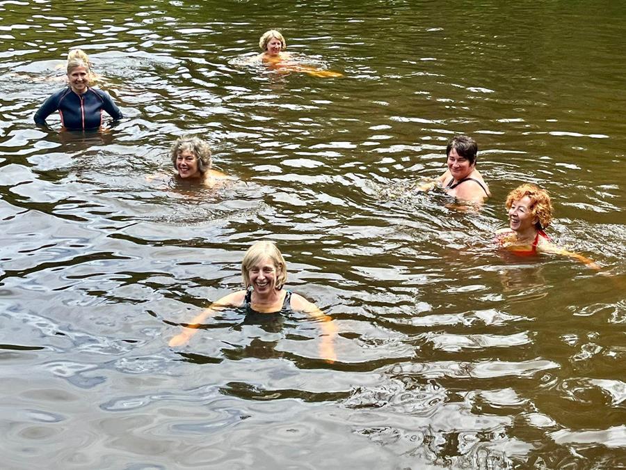 Chilly water and cool attitude: Swimming at Wasing