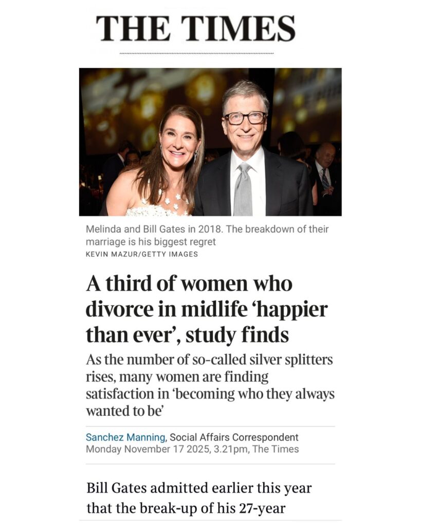 The Times coverage of NOON Divorce research
