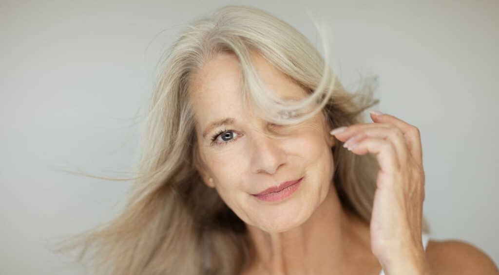 makeup for grey hair on NOON